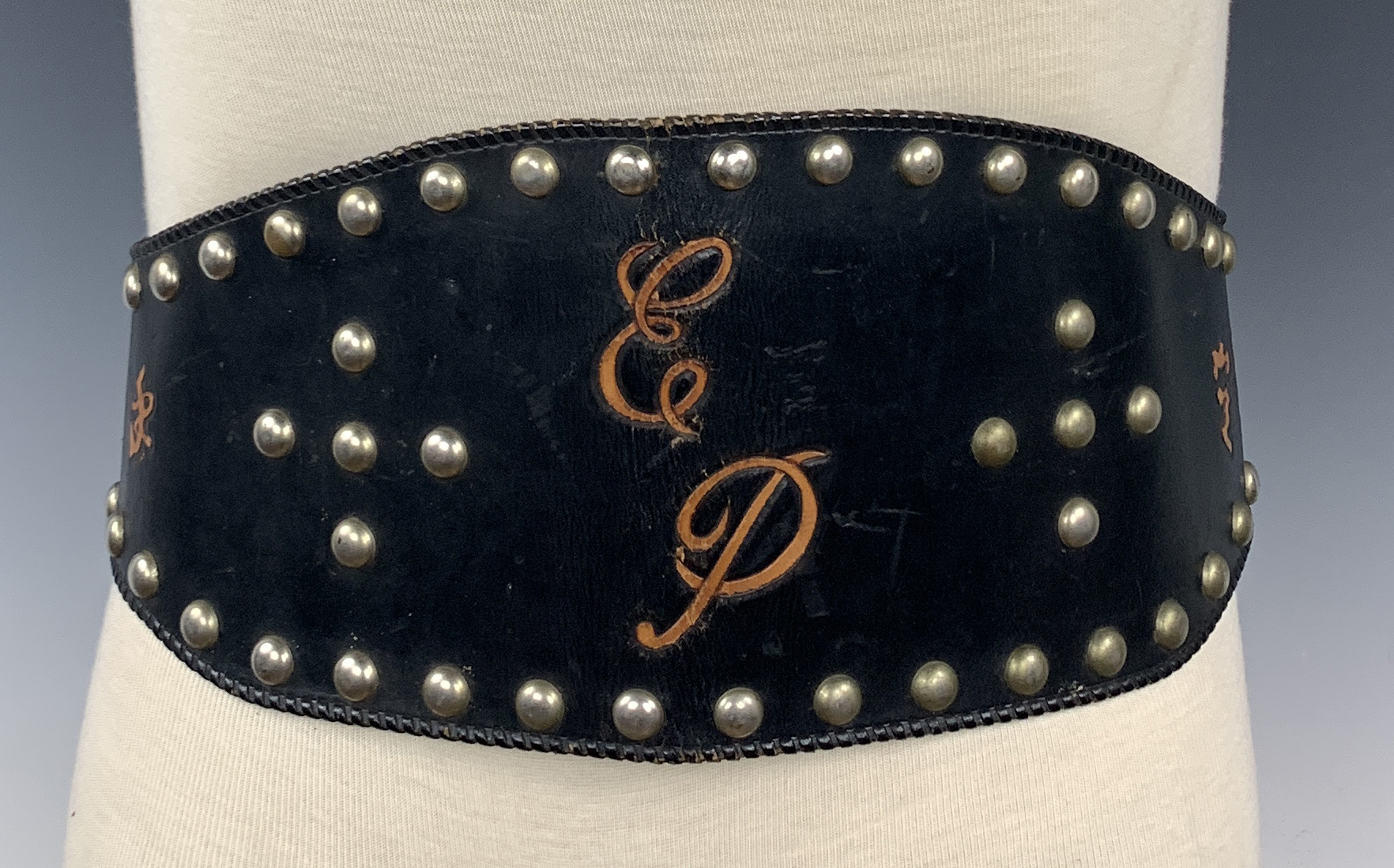 Lot Detail - Elvis Presley Owned Motorcycle Belt with 