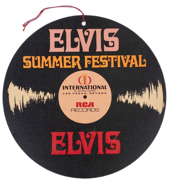 1970 “Elvis Summer Festival/International Hotel” 10-Inch Ceiling Hanger