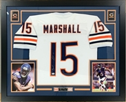 Brandon Marshall Signed Chicago Bears Jersey in Elaborate Framed Display (JSA)
