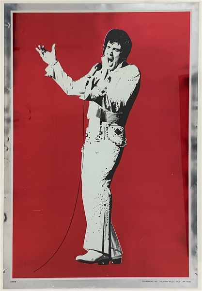 1972 Elvis Presley Prototype Mylar Poster Created by Flashbacks Inc.