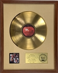 RIAA Gold Record Award for The Beatles 1970 LP <em>Let It Be</em> - Certified in 1970 – Early White Linen Matte Style