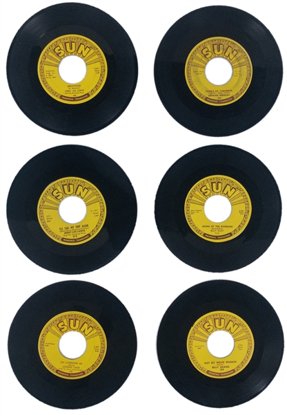 WS “Fluke” Hollands Personal Sun Records Collection of 20 45s and 78s – Incl. Johnny Cash, Jerry Lee Lewis, Roy Orbison and Others
