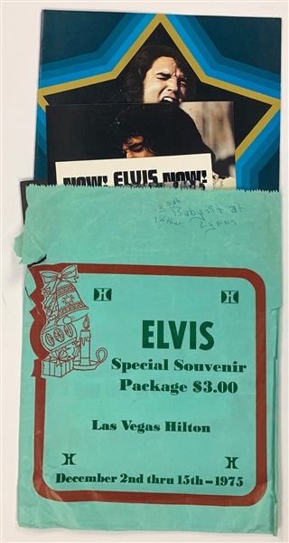 December 1975 “ELVIS Special Souvenir Package” Original Envelope with Original Contents
