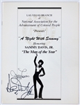 1981 NAACP “Sammy Davis, Jr. Man of the Year” Program Signed by Sammy Davis, Jr. and Jerry Lewis!