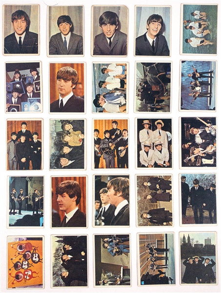 1964 Topps Beatles Partial Sets (85 Cards) – Incl. Black & White, Color, Diary and <em>A Hard Days Night</em>