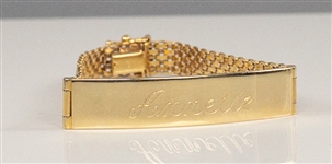 Annette Funicello 14K Gold  “Annette” ID Bracelet - From Her 2015 Estate Charity Sale