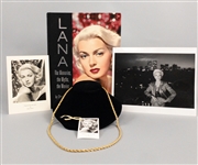 Lana Turner Faux Gold Necklace – From her Estate with Photo of Turner Wearing It!