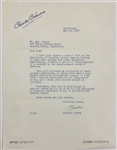 Golden Age Actor Charles Coburn (<em>Gentleman Prefer Blondes</em>) Signed Letter to Ray Bolger Requesting a Signed Photo for His Collection (BAS)