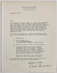 Ralph Edwards Signed Letter on His Personal Stationary - <em>This is Your Life</em> Creator