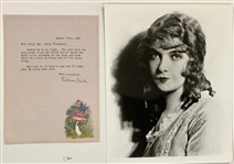 Lillian Gish Signed 8 x 10 Photo and Signed Letter - "The First Lady of American Cinema" (BAS)