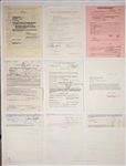 Collection of 9 Signed Performance Contracts Incl. Martha Raye, Carol Channing, Polly Bergen and Others (BAS)