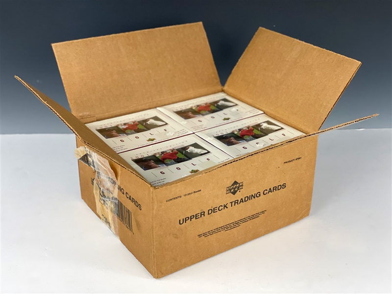 2001 Upper Deck Golf "Premiere Edition" Retail Case with 12 Factory Sealed Boxes (with 24 Packs Each)