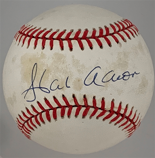 Hank Aaron Single Signed Baseball (BAS LOA)