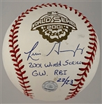 Luis Gonzalez Signed and Inscribed “2001 World Series GW RBI” Baseball – Limited Edition (22/23)