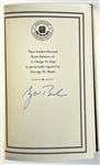 President George W. Bush Signed Easton Press First Edition of <em>A Charge to Keep</em>