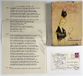 Sophie Tucker Signed Autobiography (<em>Some of these Days</em>, Signed Postcard and Signed Lyrics to “Be in the Business of Staying Young” (BAS)