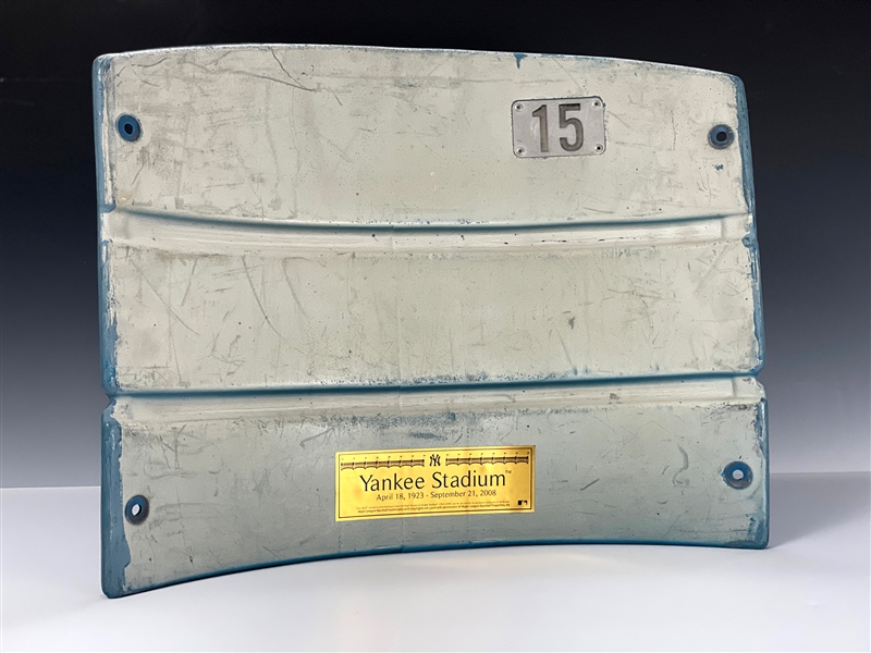 Original Yankee Stadium Seat Back (#15) – with MLB Hologram Authentication
