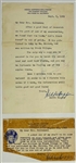 Pair of Hedda Hopper Signed 1962 Letters to the Same Reader Answering the Same Question! (BAS)