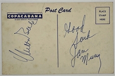 Milton Berle and Jan Murray Signed “Copacabana New York” Postcard (BAS)