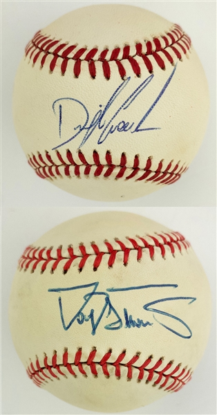 Dwight “Doc” Gooden & Darryl Strawberry Single Signed Baseballs (ONL Giamatti) - Mets “Bad Boys” (BAS)