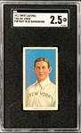 1909-11 T206 Sweet Caporal Hal Chase, Portrait Blue Background – SGC GD+ 2.5