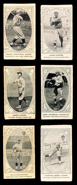 1922 W573 "Anonymous" Collection of 17 Incl. Frank (Home Run) Baker and Harry Hooper