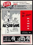 1958 NBA All Star Game Program – St. Louis Hawks Site Program – UNSCORED