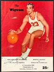 January 1, 1956 NBA Double Header Program with 20 Signatures Incl. Bob Cousy - 8 Hall of Famers (BAS)