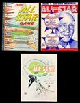 1955, 1956 and 1958 All Star Game Program Collection (3) – All Unscored