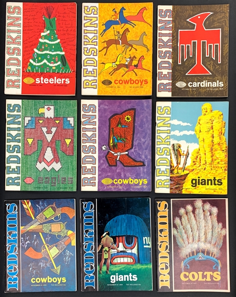 1950s-1970s NFL Programs Collection of 54 Incl. Cowboys, Colts, Packers, Bears and Others