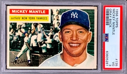 1956 Topps #135 Mickey Mantle – PSA VG 3 - Great Centering and Color!