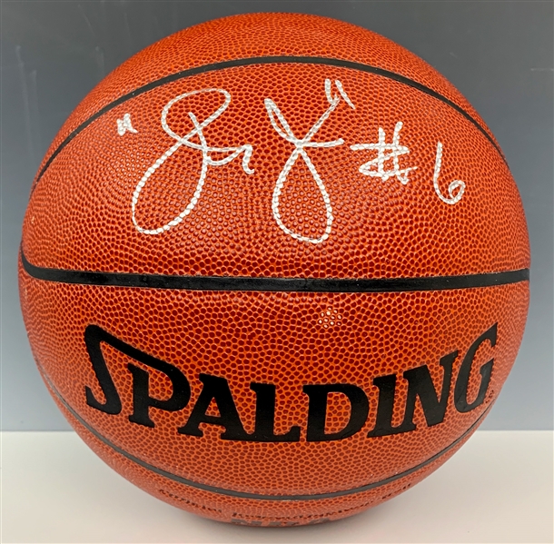 Julius Erving “Dr. J #6” Signed Spalding NBA Basketball (BAS)