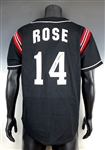 Pete Rose Signed BLACK Cincinnati Reds Jersey (BAS)