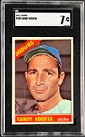 1966 Topps Baseball Partial Set (420/598) Incl. #100 Sandy Koufax SGC NM 7