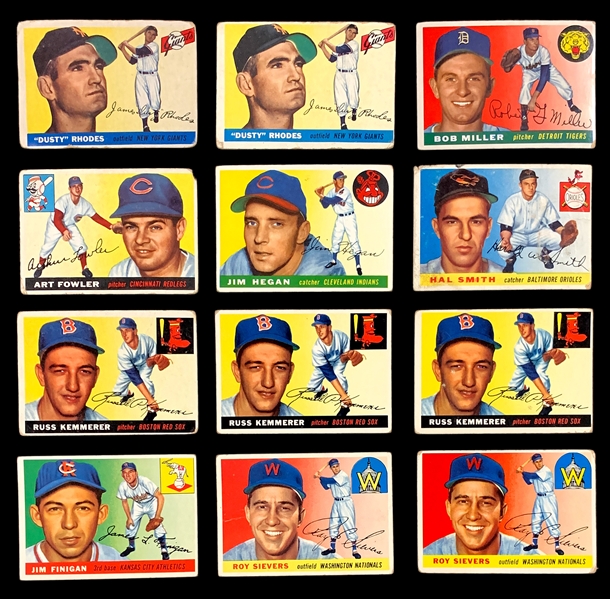 1955 Topps Collection (121) Including Many Duplicates