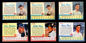1961 and 1962 Post Cereal Baseball Collection (116) Including Mantle