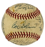 1968 Phliadelphia Phillies Team Signed Baseball with 20 Signatures (BAS)