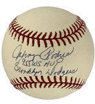 Johnny Podres “1955 WS MVP Brooklyn Dodgers” Signed and Inscribed Baseball (JSA)