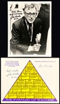 John Wooden Signed “Pyramid of Success” and 8 x 10 Photo Coaching for UCLA (BAS)