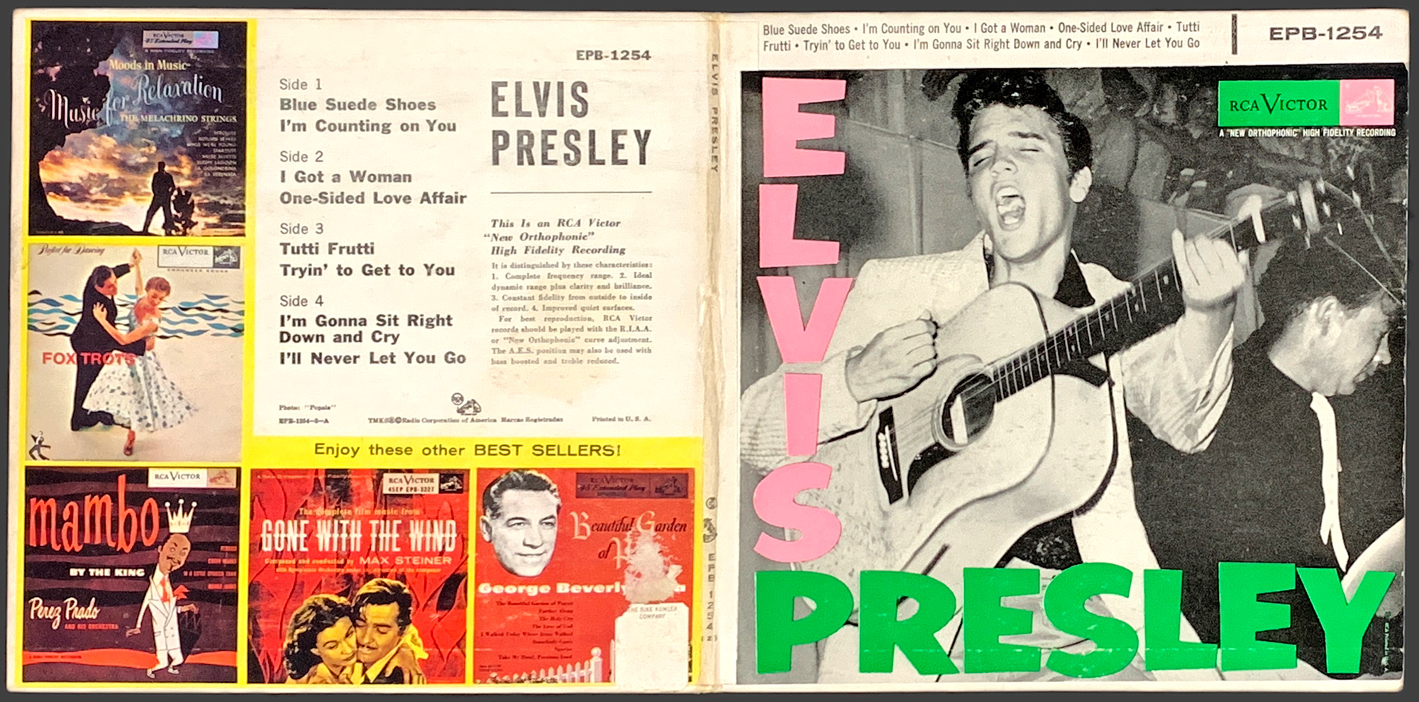 Elvis Presley s/t LP RCA Victor LSP-1254e STEREO 70s reissue SEALED  rockabilly