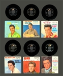 Group of 19 1950s-1970s Elvis Presley 45 RPM Singles with Picture Sleeves