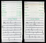 Elvis Presleys “Lovin Feelin” Sheet Music Collection of 16 Pieces for Each Instrument and ELVIS! From the 1999 Graceland Archives Auction