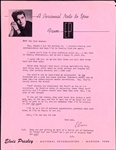 1956 Elvis Presley Fan Letter on Pink Pictorial Letterhead – Referencing “Hound Dog” and “ Dont Be Cruel”– From the Trude Forsher Archive