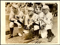 1933 Original News Service Photo  (PSA/DNA Type I) of Hugh Duffy and Boston Red Sox Coaches at Spring Training