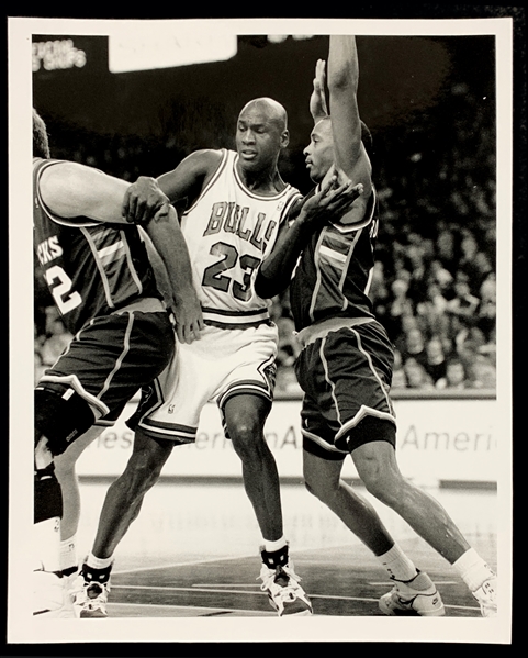 1991 Michael Jordan Original Photograph from <em>Time/Life</em> Courtside Photographer Stephen Green