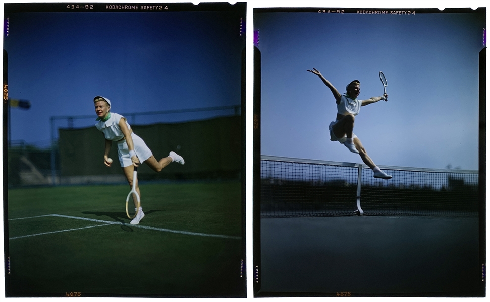 1950 Ginger Rogers Pair of Original 4 x 5 Inch Color Transparencies (2)