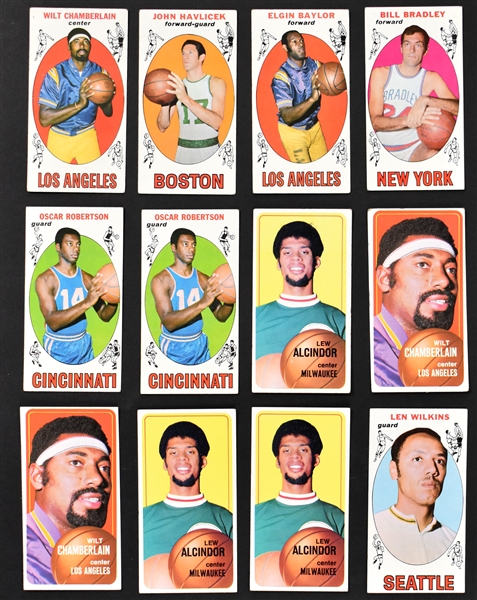 1969-1972 Topps Basketball Shoebox Collection (474) with Many Hall of Famers Including Alcindor, Chamberlain, Bradley and Others