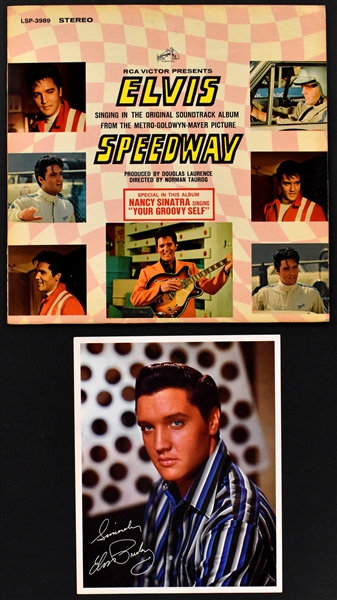 Collection of Four Elvis Presley Soundtrack LPs with Promo Photos Incl. <em>Speedway</em>, <em>Clambake</em>, <em>Harum Scarum</em> and <em>Frankie and Johnny</em>