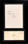 1971 Elvis Presley (Secretarial) Fan Response Letter with Original Envelope in Framed Display