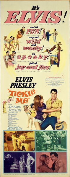 1965 <em>Tickle Me</em> Insert Movie Poster – Starring Elvis Presley